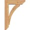 Ekena Millwork Thorton Slat Smooth Bracket w/ Offset Brace, Western Red Cedar, 5 1/2"W x 18"D x 26"H BKT0604X18X26THR06SWR - alternate 2